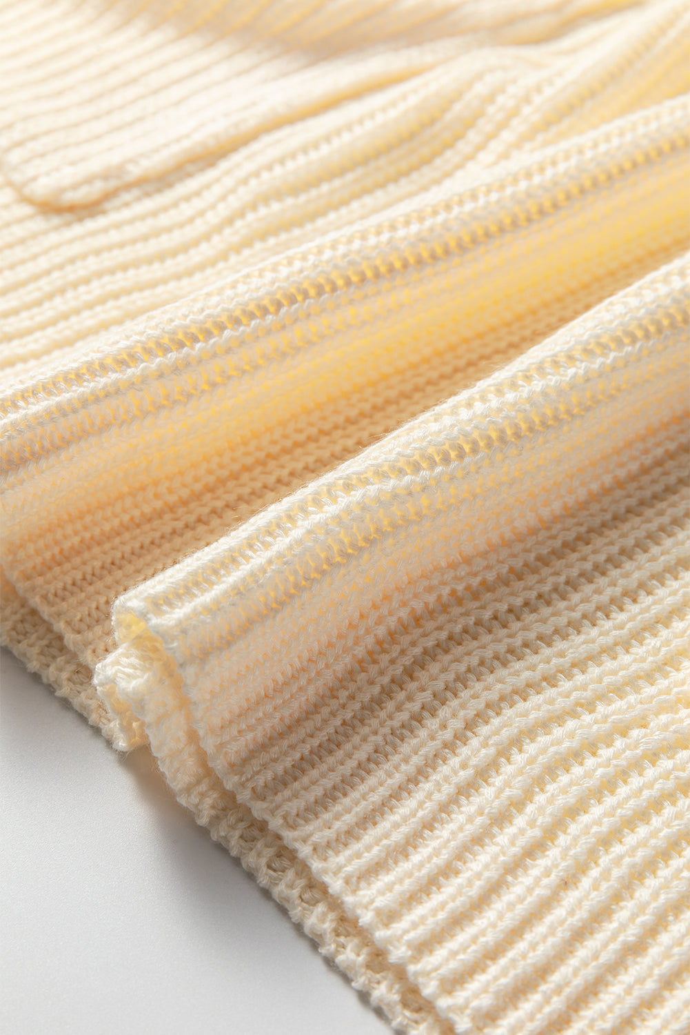 Plain Knit Casual Turtleneck Short Sleeve Tunic Sweater with Pockets - eAura