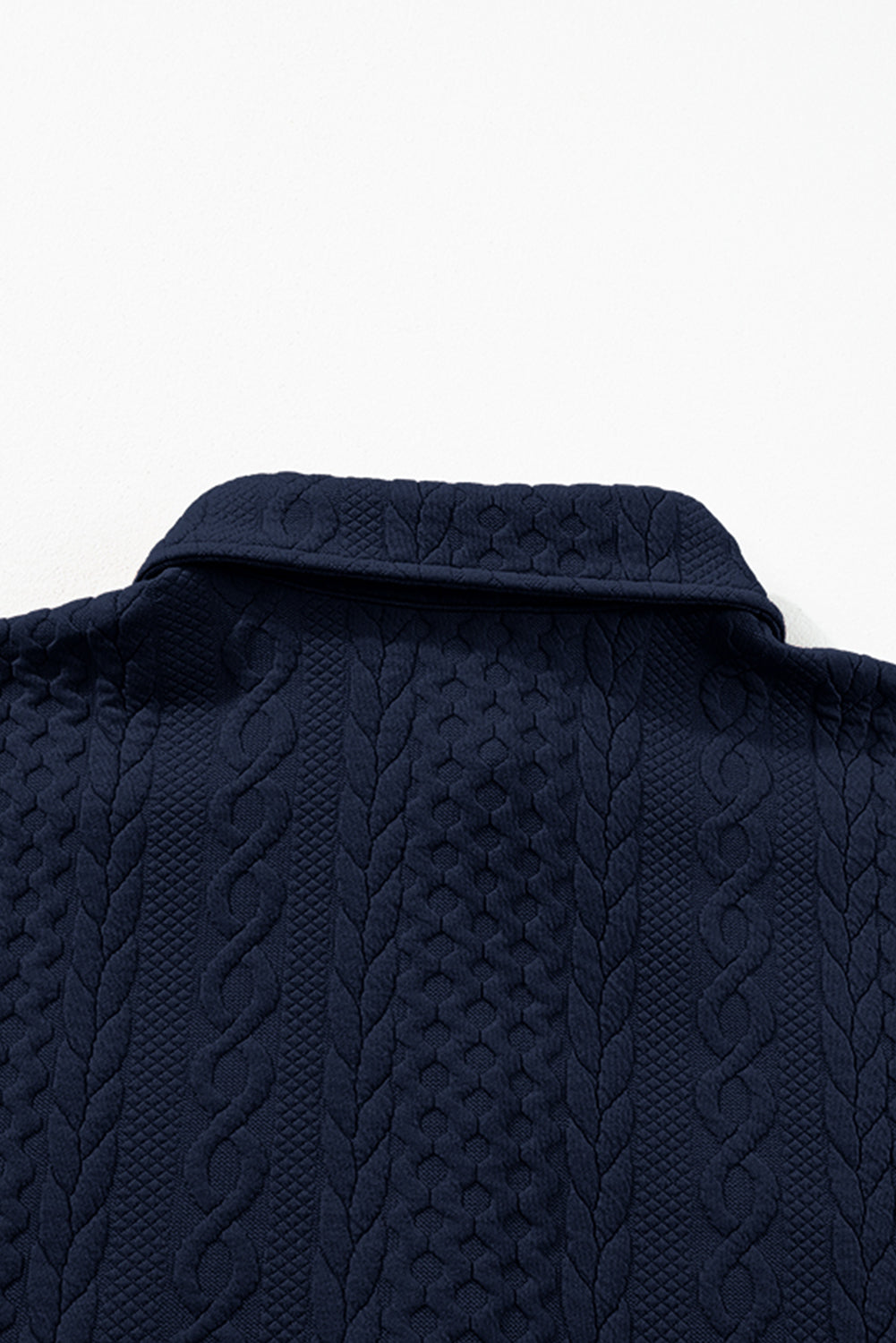 Textured Puff Sleeve Loose Shacket eAura