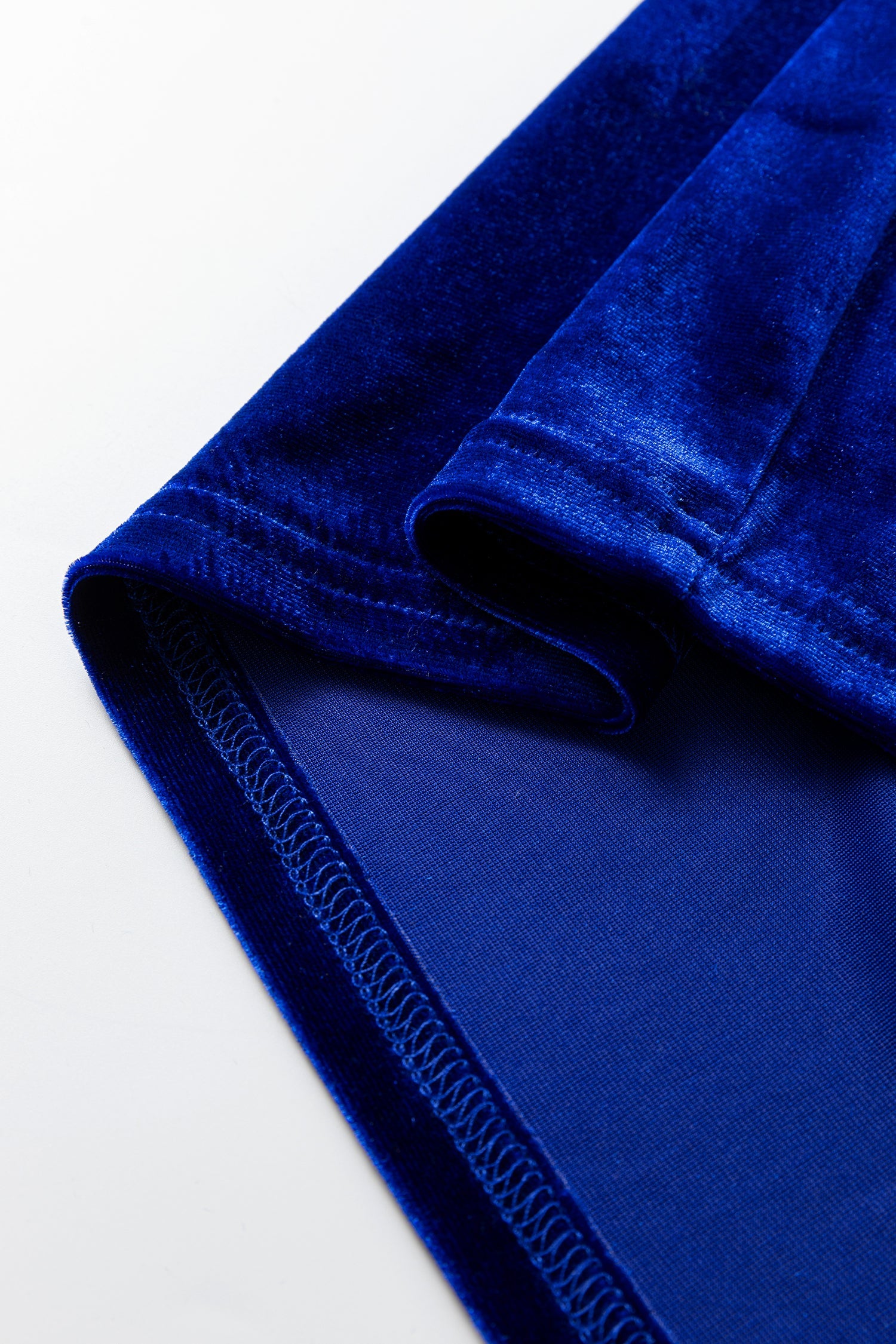 Leopard Patchwork Shoulder Flounce Sleeve Velvet Blouse - Occasionwear/party tops