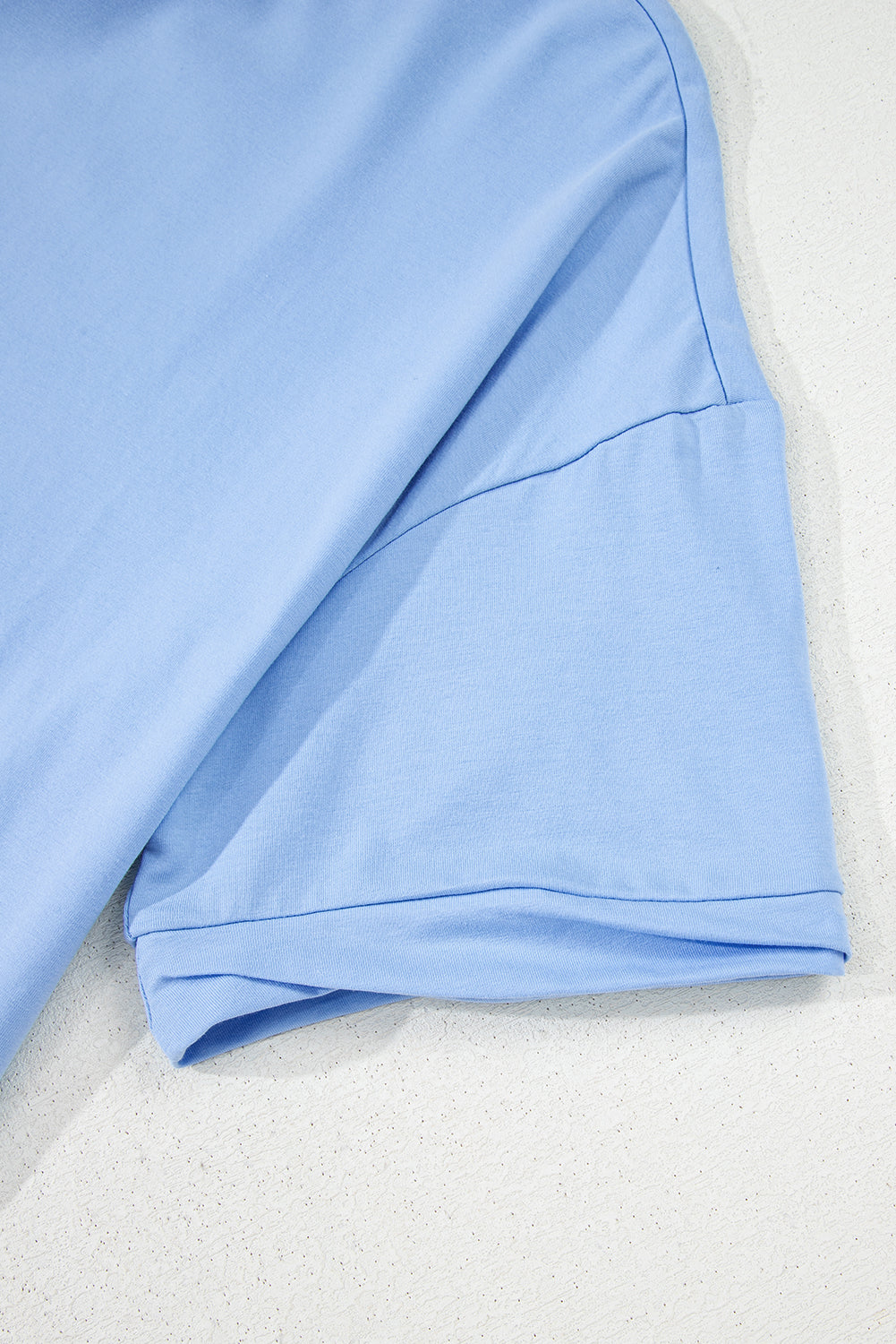 Myosotis Loose Half Sleeve Hi Low Hem T Shirt eAura