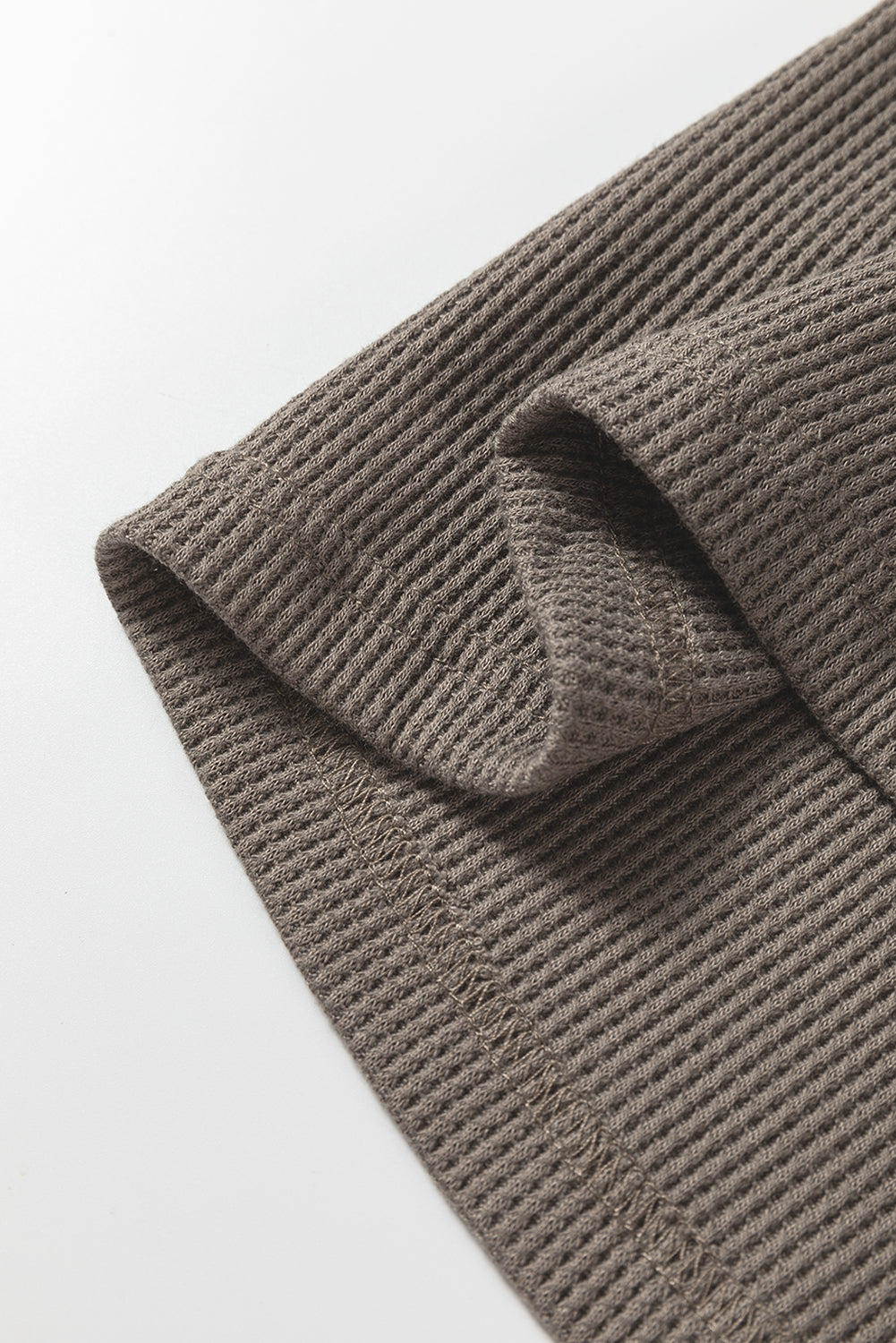 Waffle Knit Shirt Tunic Dress - eAura