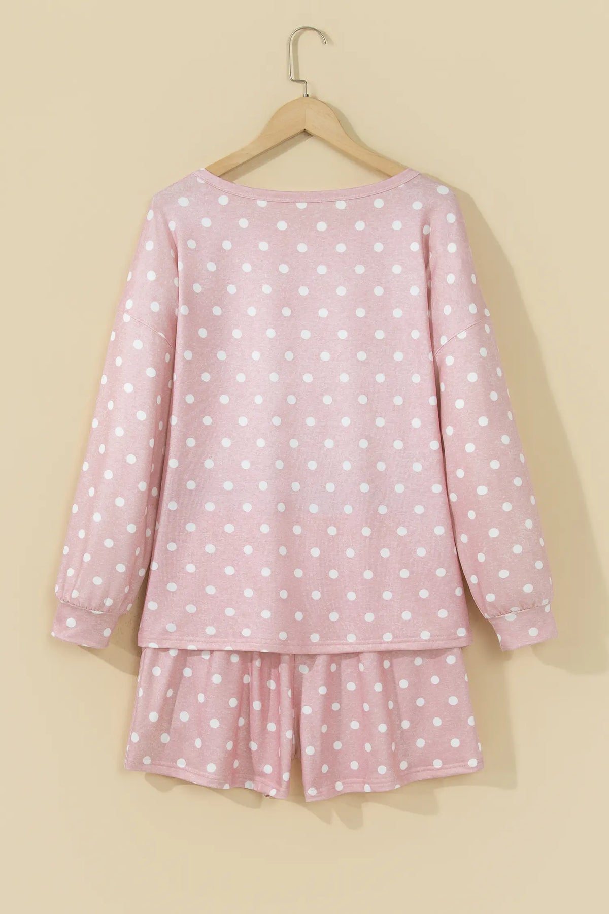 Co-ord Short Set Long Sleeve Top & Drawstring Shorts