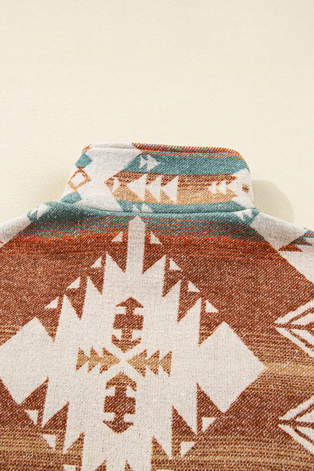 Quarter Zip Elastic Cuffs Aztec Sweatshirt Dear-Lover Dropshipping