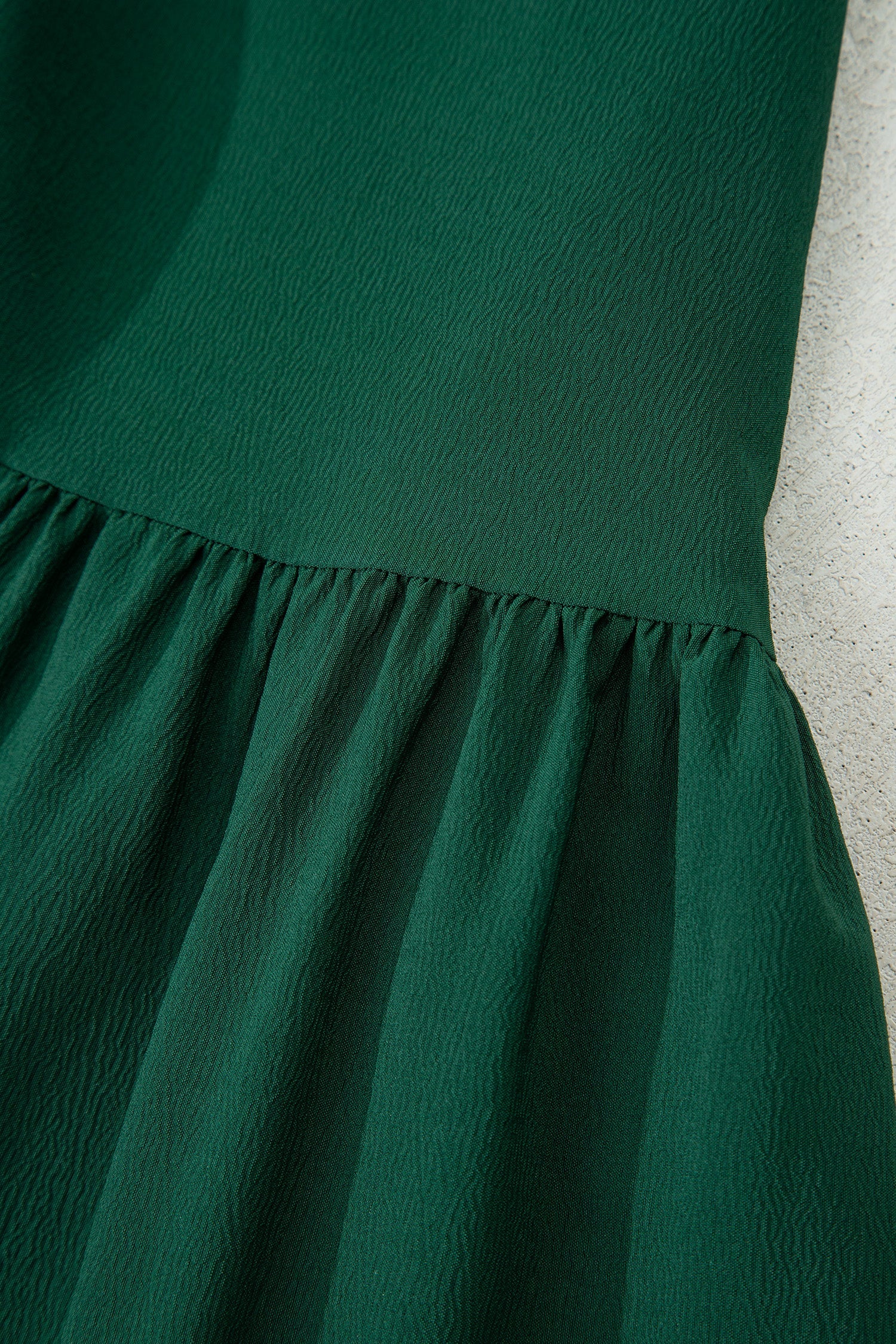 Long Sleeve Button V-Neck Tiered Maxi Dress - Dresses/Maxi Dresses