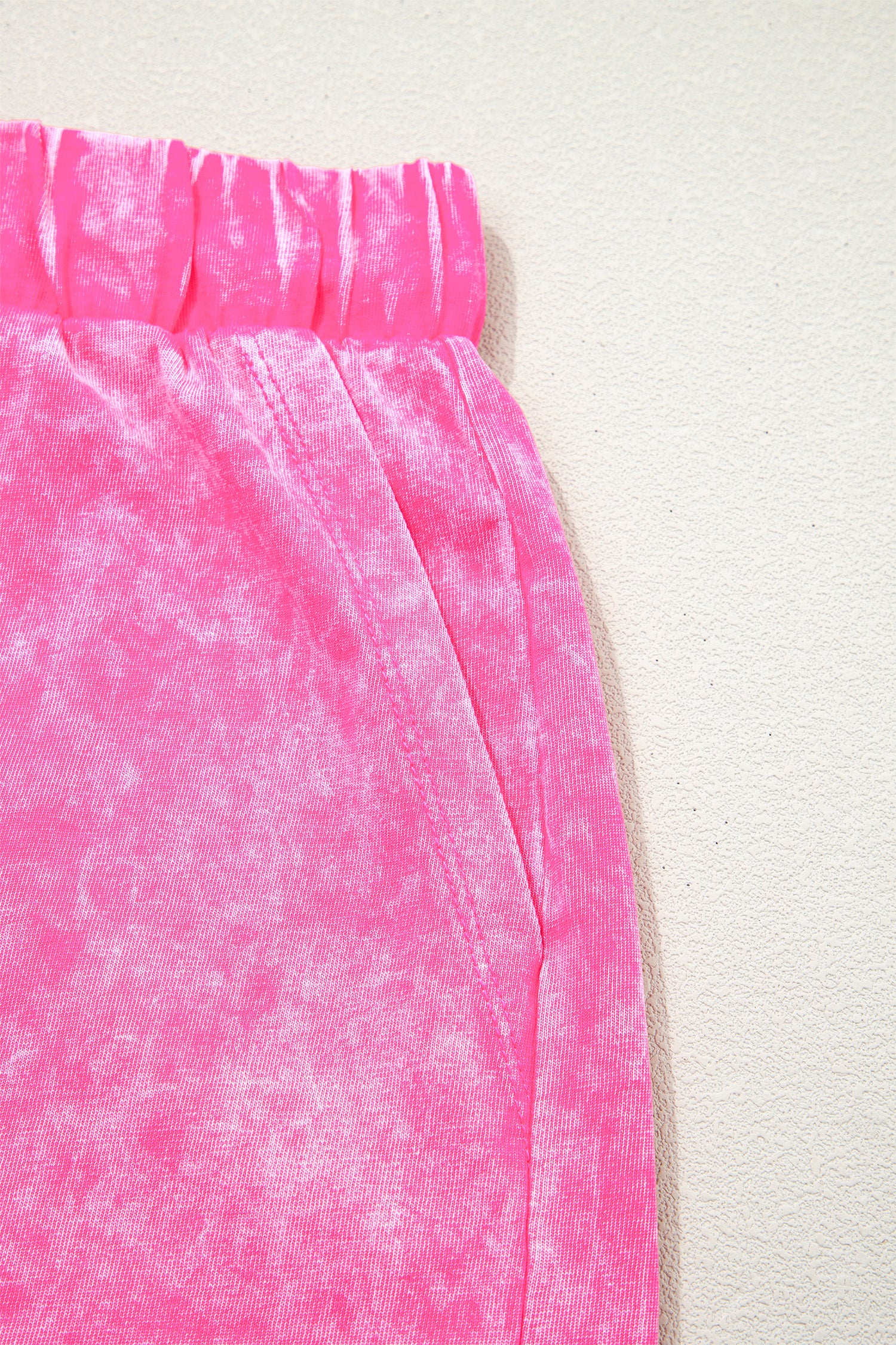 Mineral Wash Cotton Shorts & Tee Co-ord Set