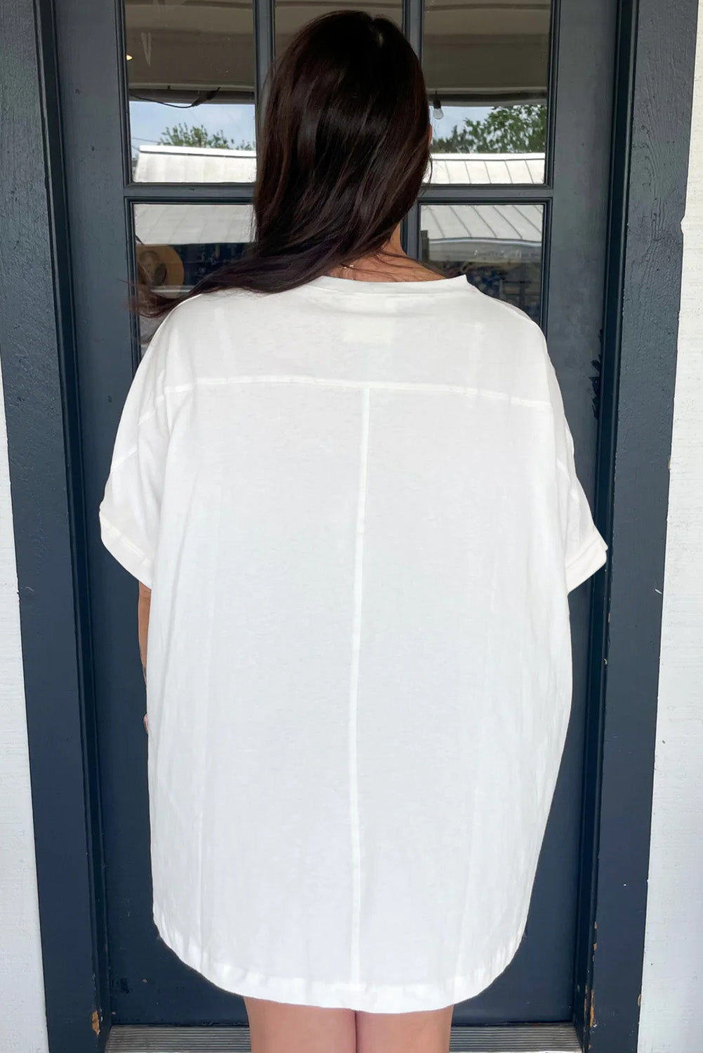 White Sequined Texas Graphic Plus Size T Shirt BB Fashion Outlet