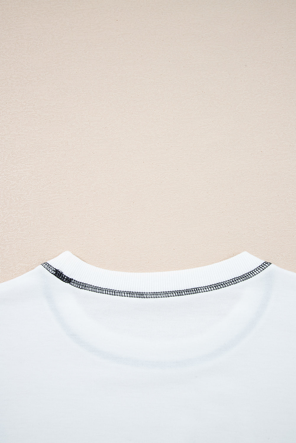Striped Contrast Stitching Oversized Sweatshirt - eAura