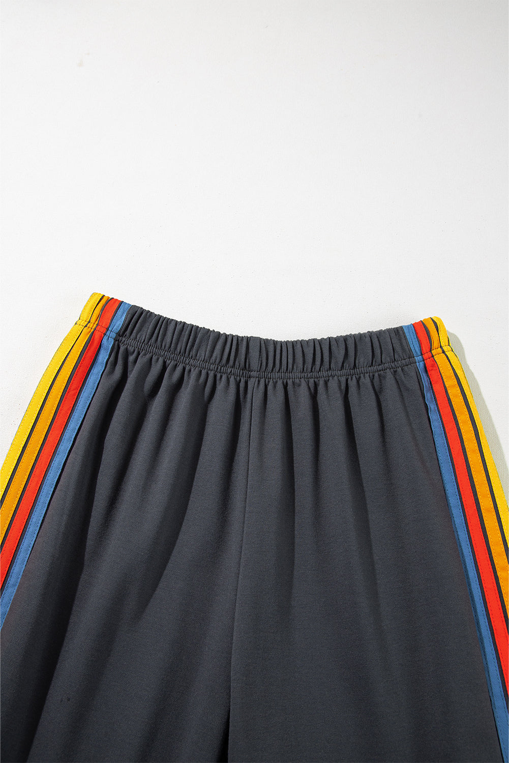 Dark Grey Counting Rainbows High Waist Sweatpants BB Fashion Outlet
