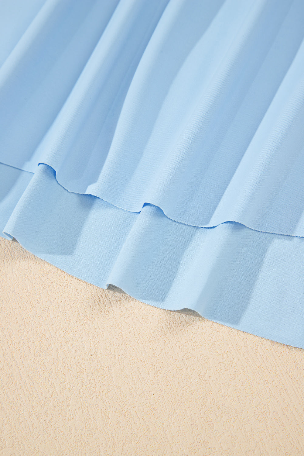 Sky Blue Drawstring High Waist Lined Tennis Skorts eAura