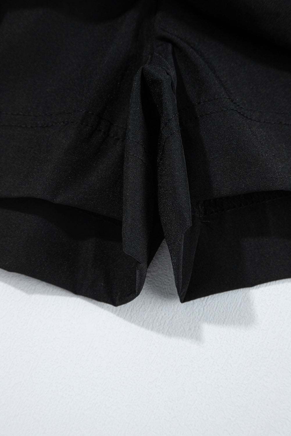 Black Cargo Pocket Elastic Waist Active Casual Skort eAura