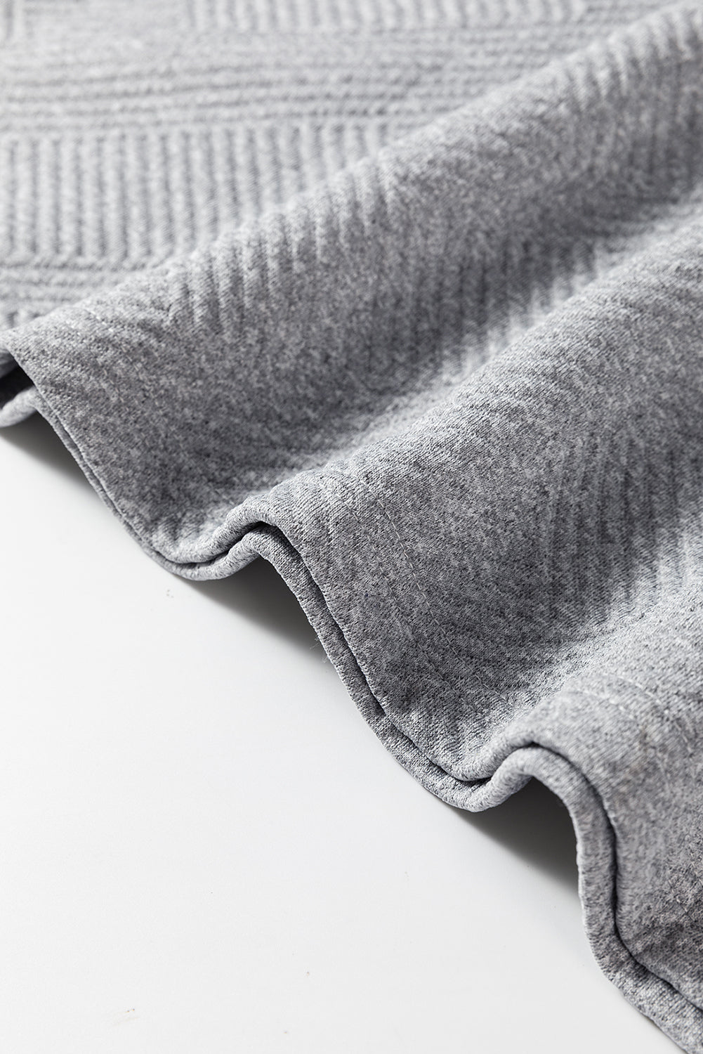 Textured Long Sleeve Shift Dress - Dresses/Mini Dresses