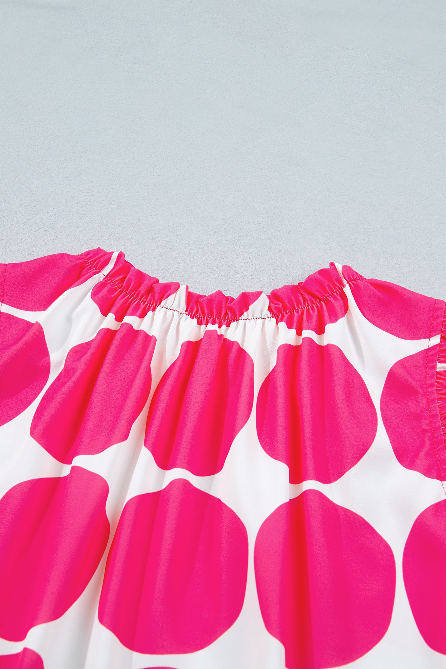 Polka Dot Print Frilled Round Neck Shift Tank Top – Yellow