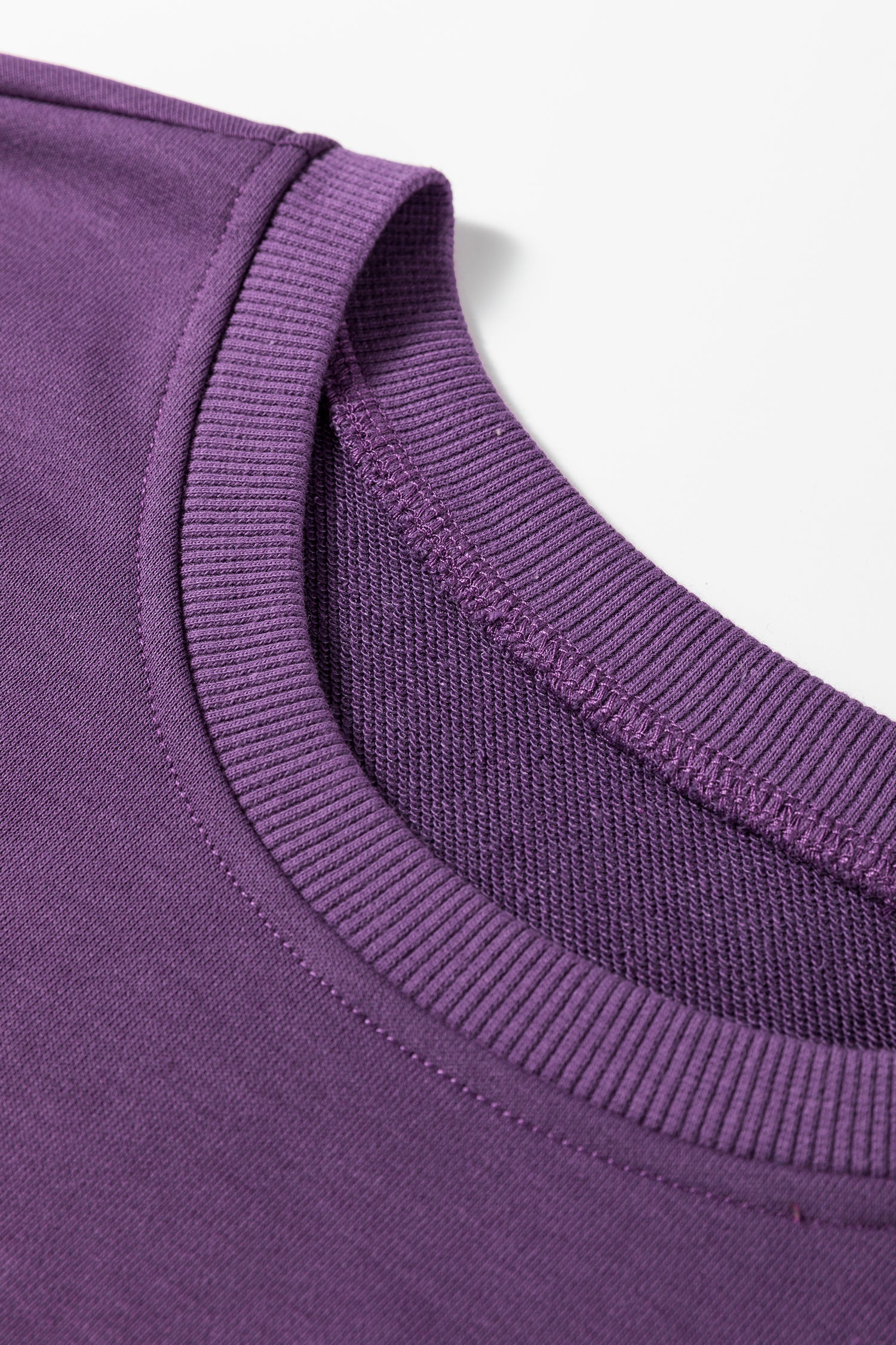 Oversize Slit Sweatshirt and Ribbed Leggings Co-ord Set - eAura