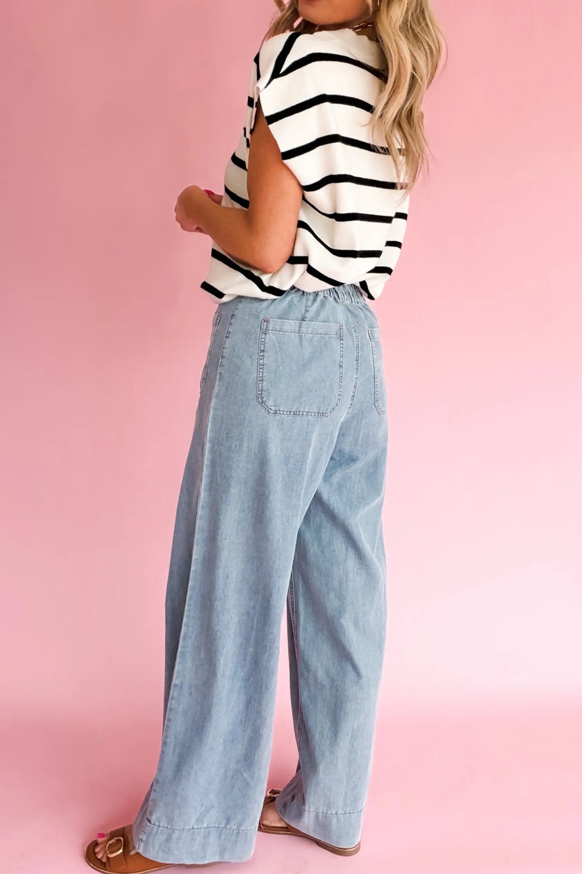 Solid Full-Length Regular Pocket Detail Wholesale Denim Jeans – Beau Blue
