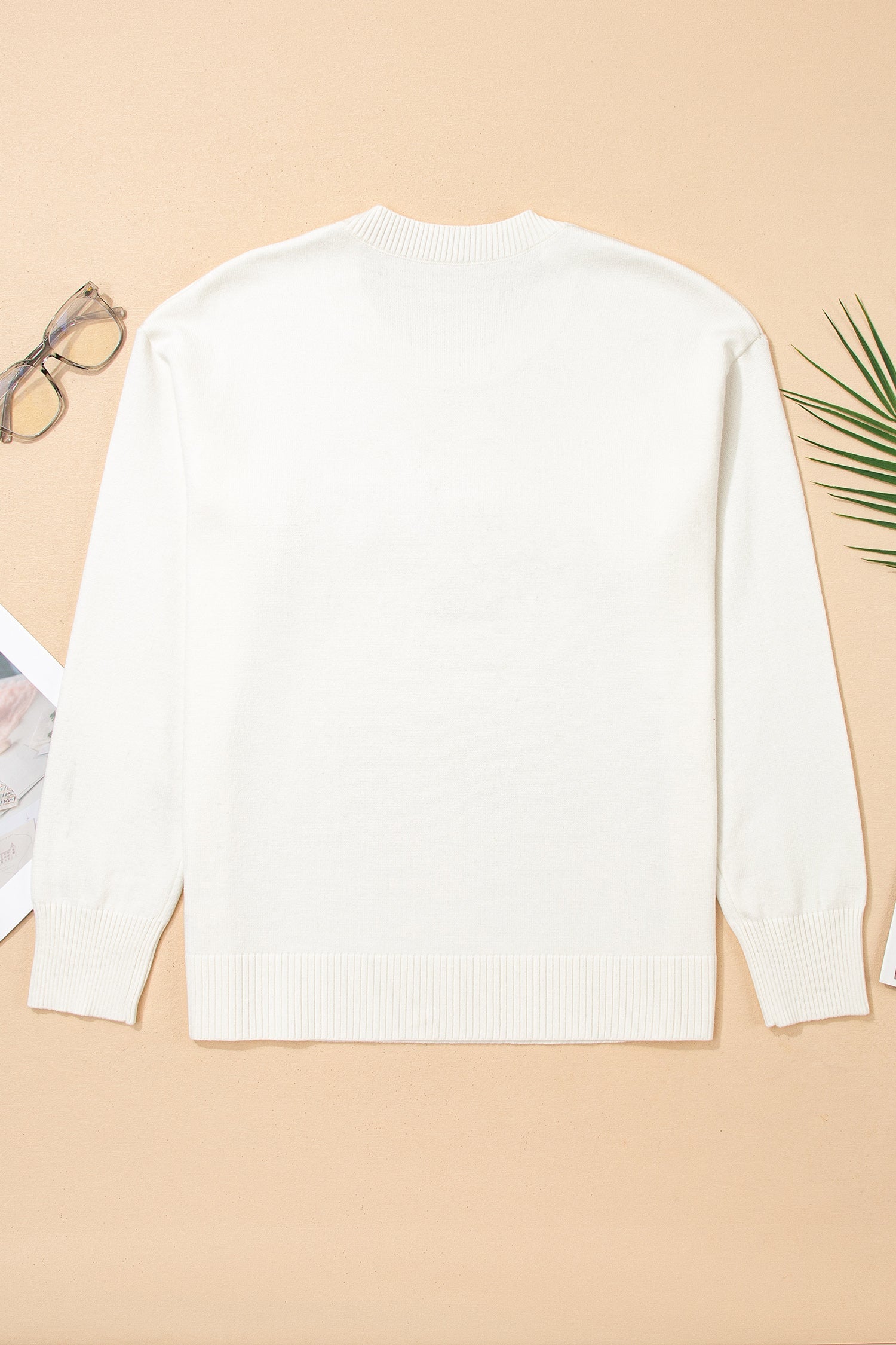 Colourful Holly Jolly Christmas Knit Loose Sweater - eAura