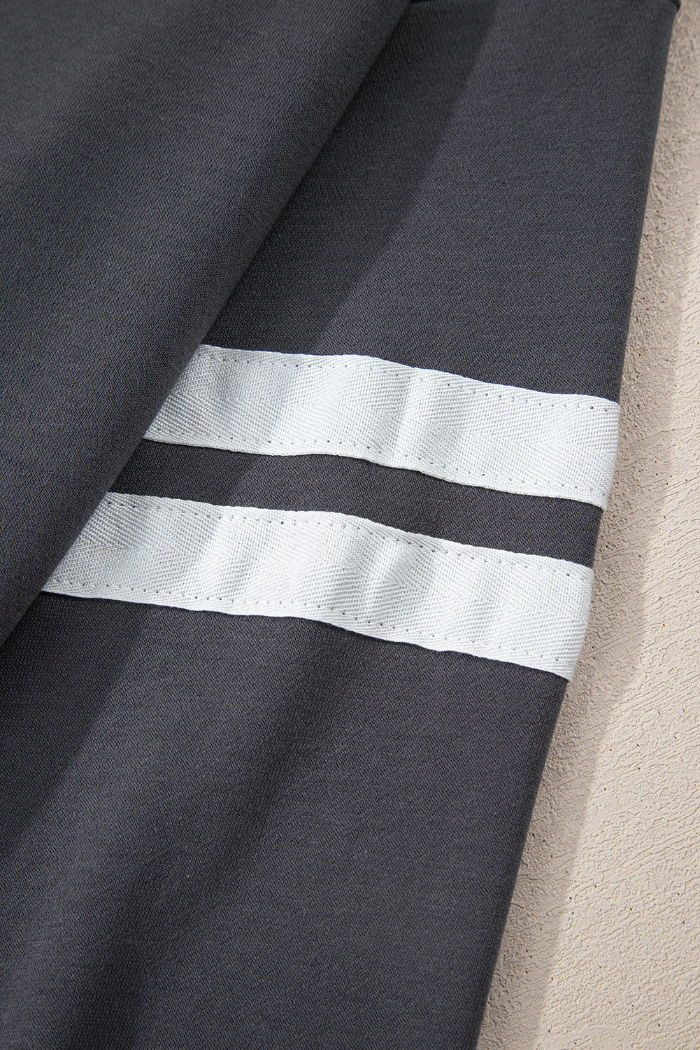 Striped Detail Drop Shoulder Oversized Sweatshirt