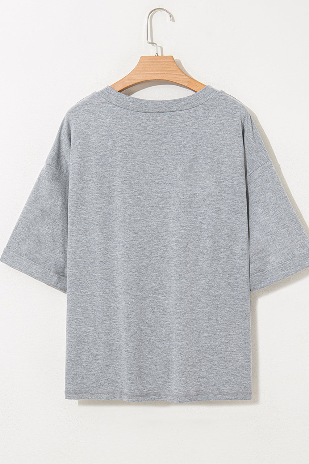 High Raglan Half Sleeve V Neck Oversized T Shirt eAura