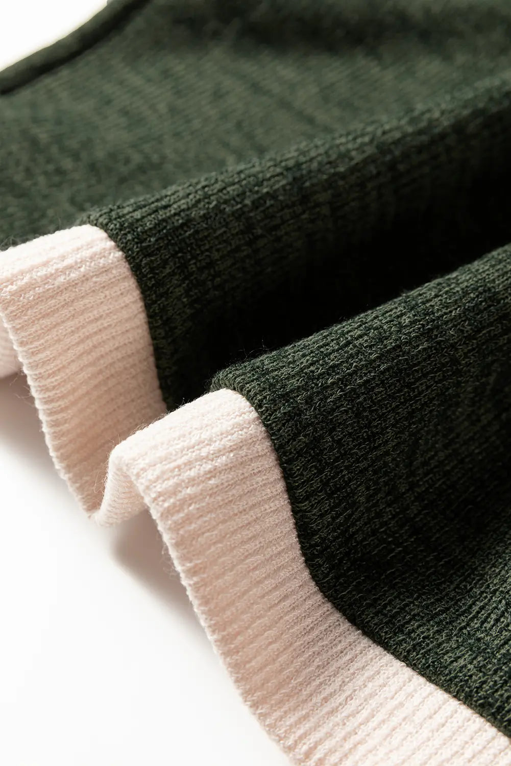 Contrast Colour Trim Knit Drop Shoulder Top
