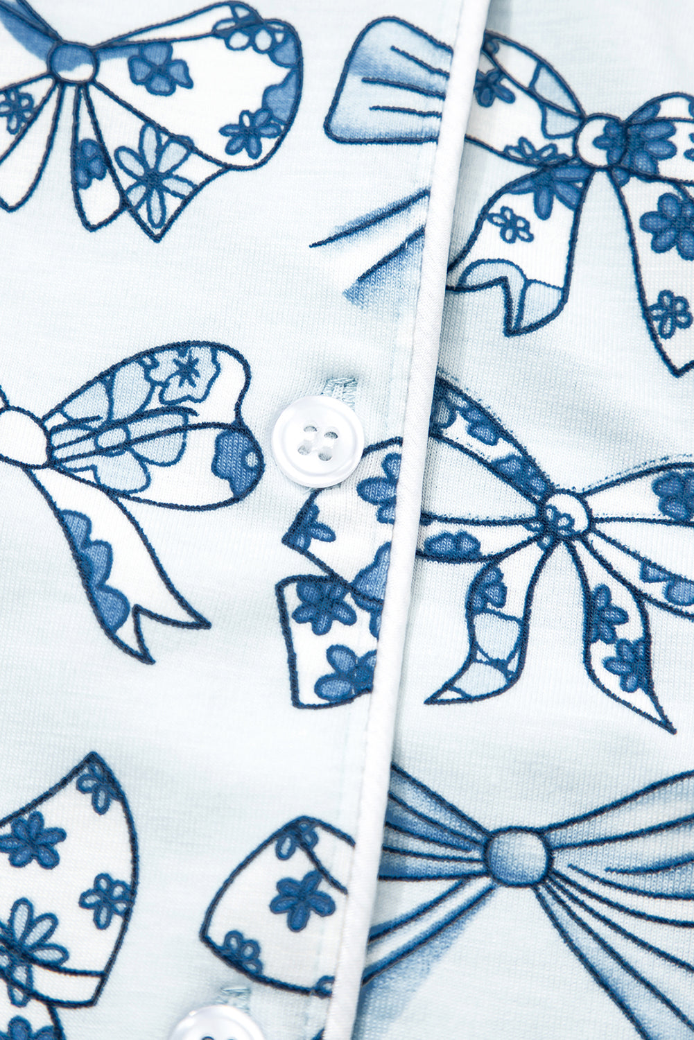 Cherry/Bow Print Short Pajama Set – Pink
