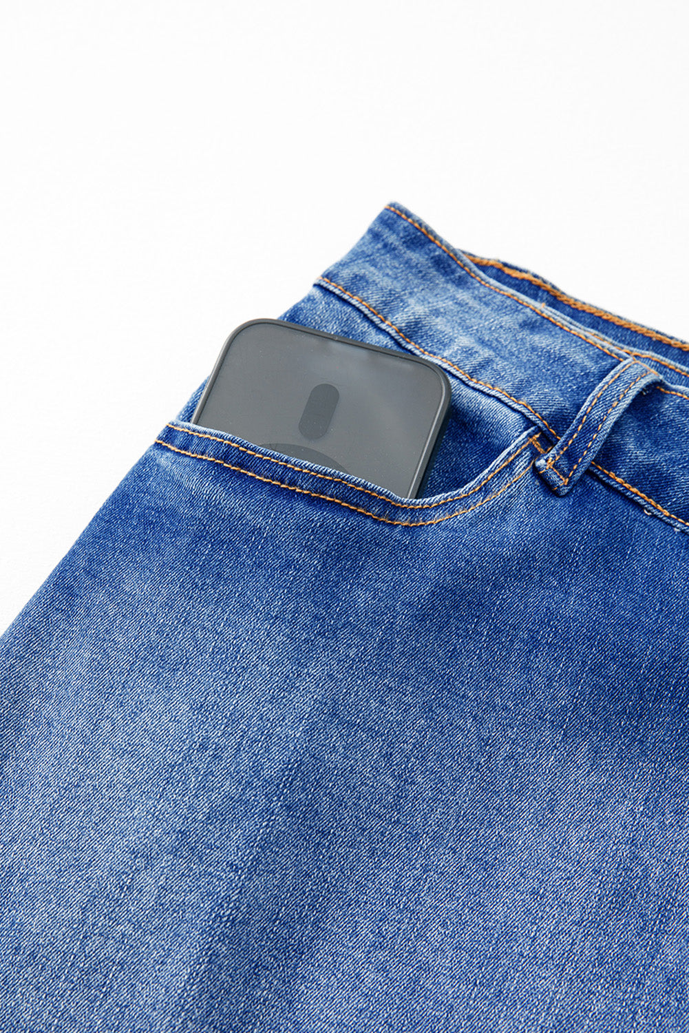 Ashleigh Blue Wrapped Crossed Waist Denim Mini Skirt eAura