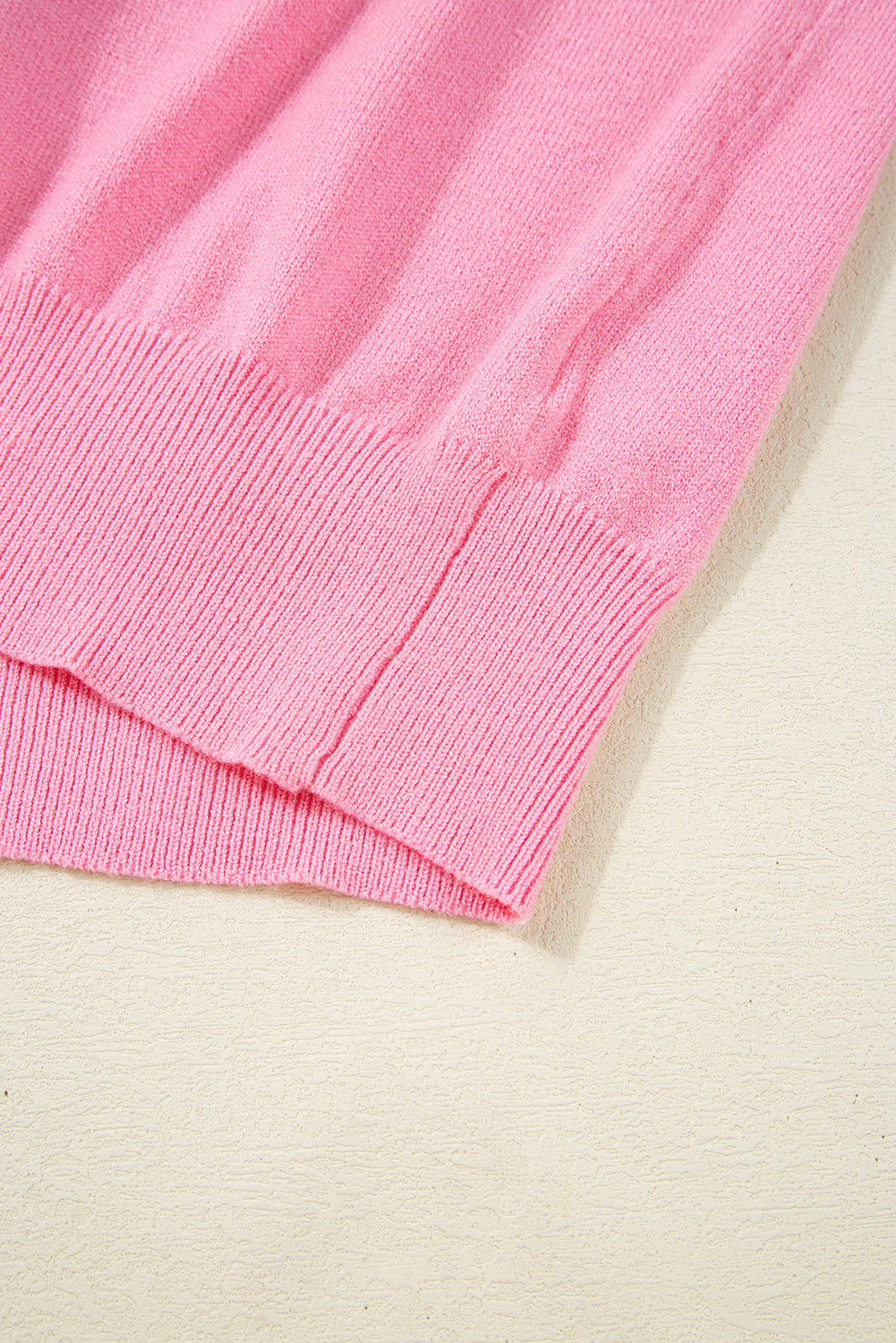 Colourblock Bow V-Shape Cut Back Short Sleeve Sweater eAura