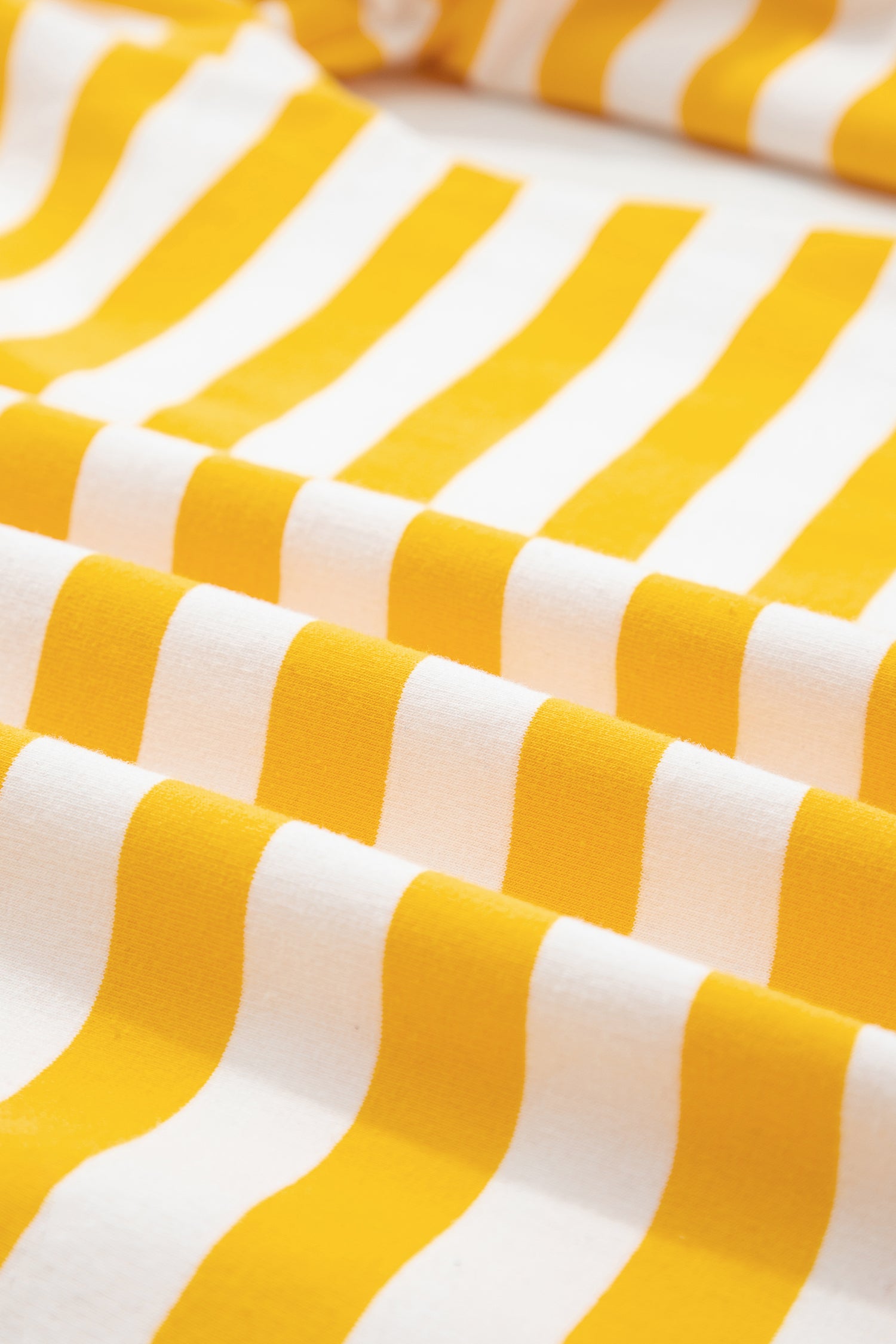 Striped Lace Patchwork V Neck Long Sleeve Top – Yellow Stripe