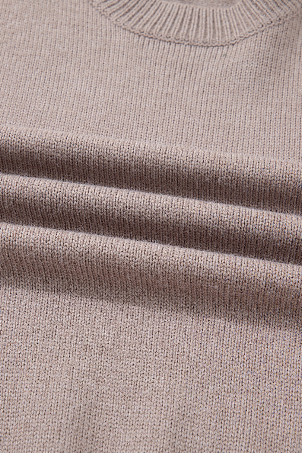 Embroidered Floral Sleeve Round Neck Loose Sweater - eAura