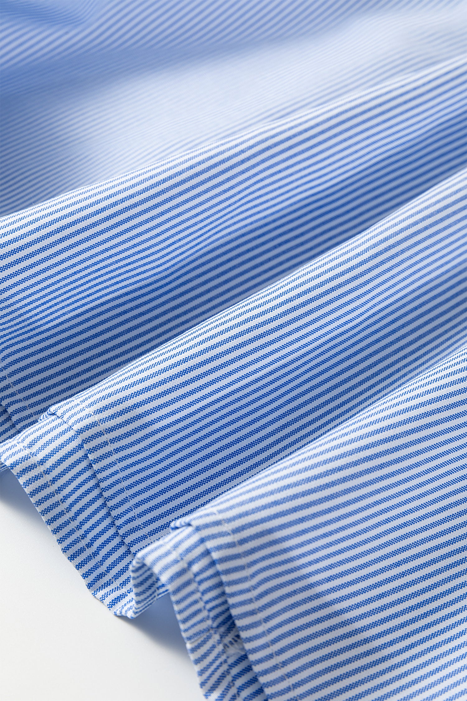 Stripe Shirred Detail Collar V-Neck Plus Size Midi Dress DL