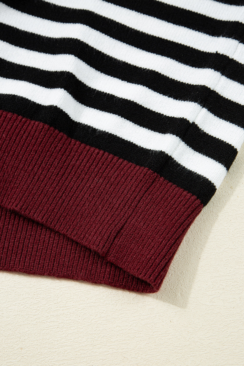 Striped Panels Colourblock Sleeve Sweater Dear-Lover Dropshipping