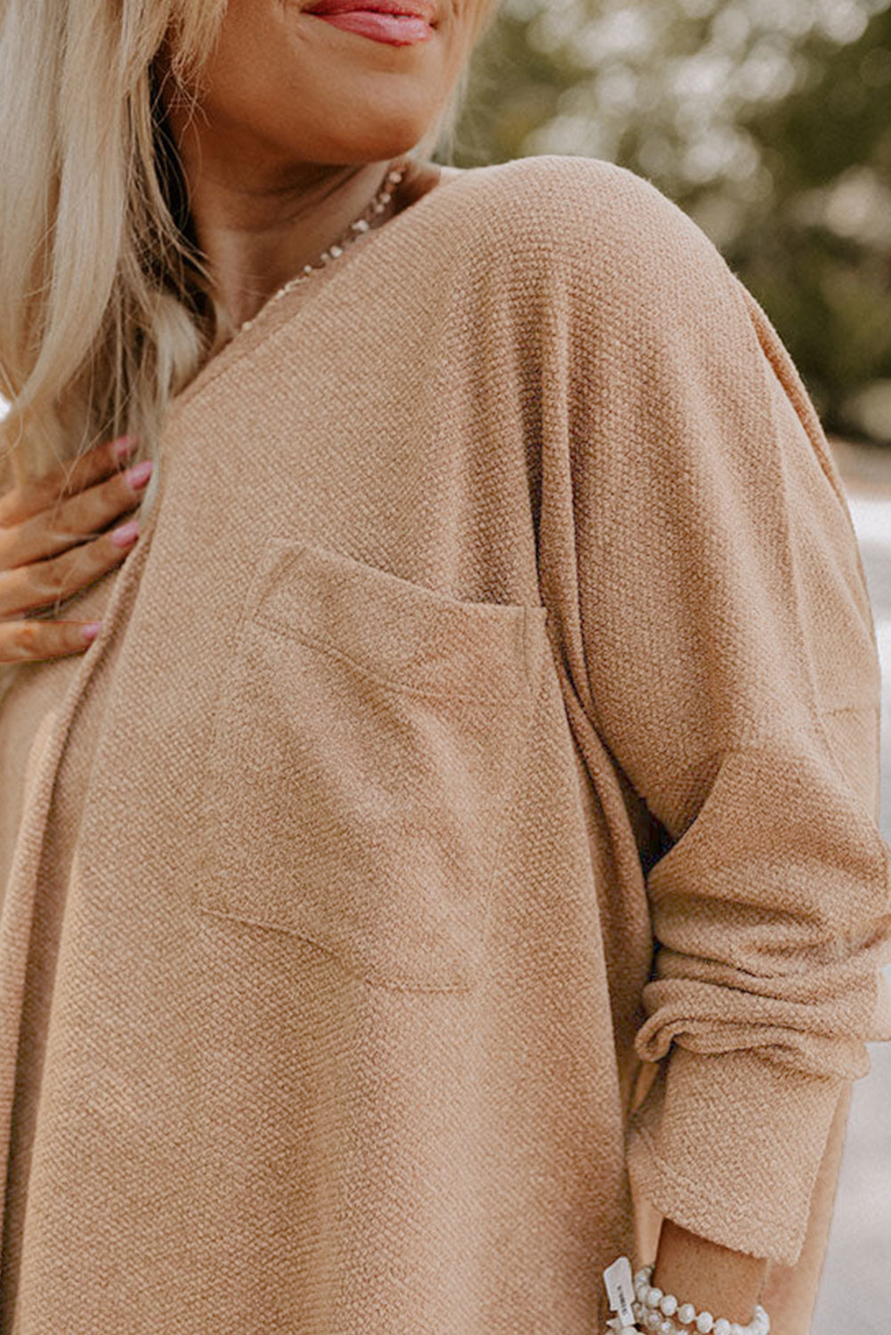 Plus Size Drop Shoulder Knit Tunic Top