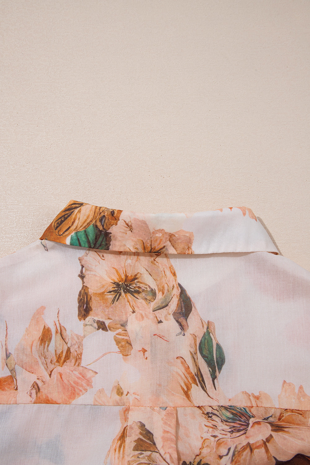 Floral Puff Sleeve Lightweight Shirt - eAura
