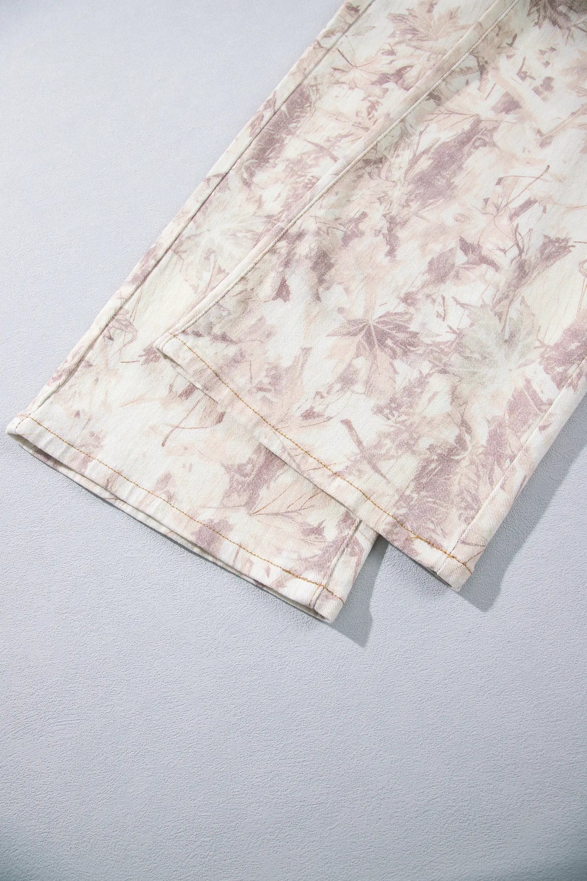 Woodland Camo Tummy Control Denim Wide Leg Jeans – Khaki