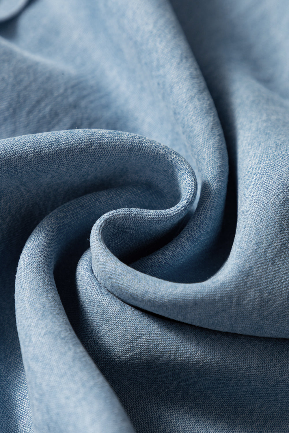 Beau Blue Buttoned Front High Waist Side Pockets Denim Maxi Skirt - eAura