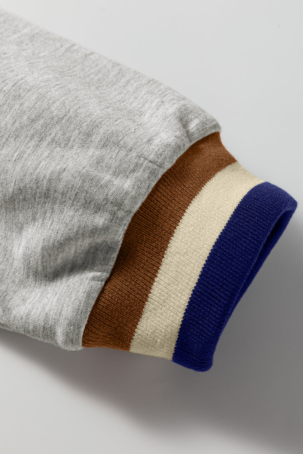 Striped Patchwork Quarter Zip Pullover Loose Trousers Co-ord set - eAura