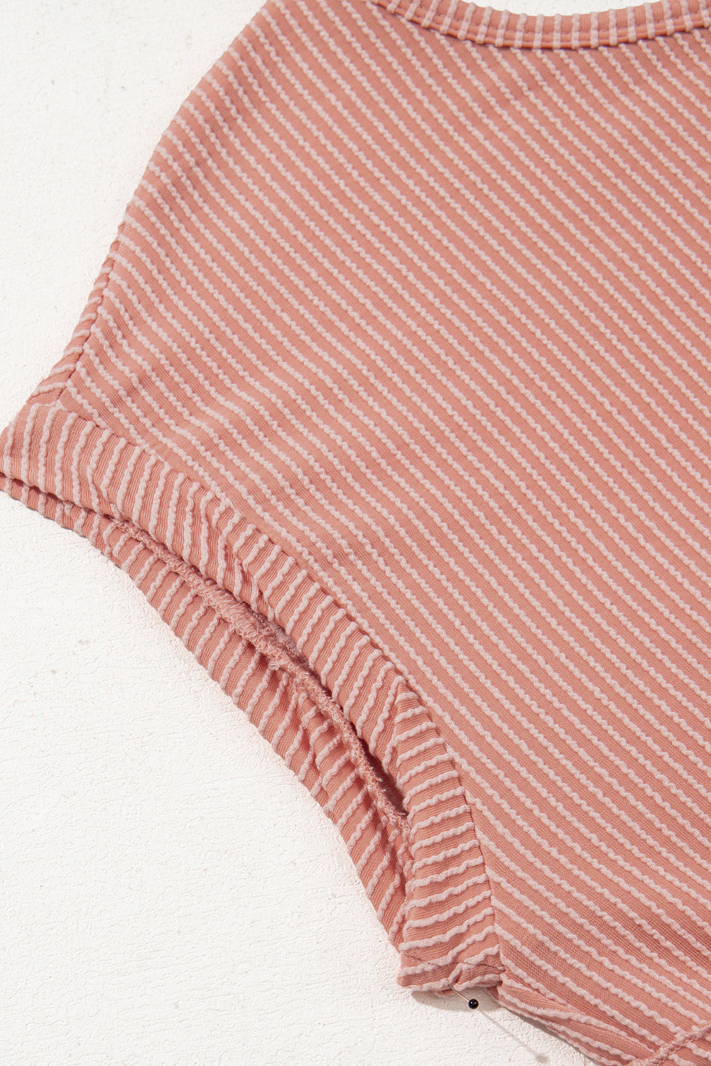 Dusty Pink Cord Textured Swing Mini Dress with Pockets eAura