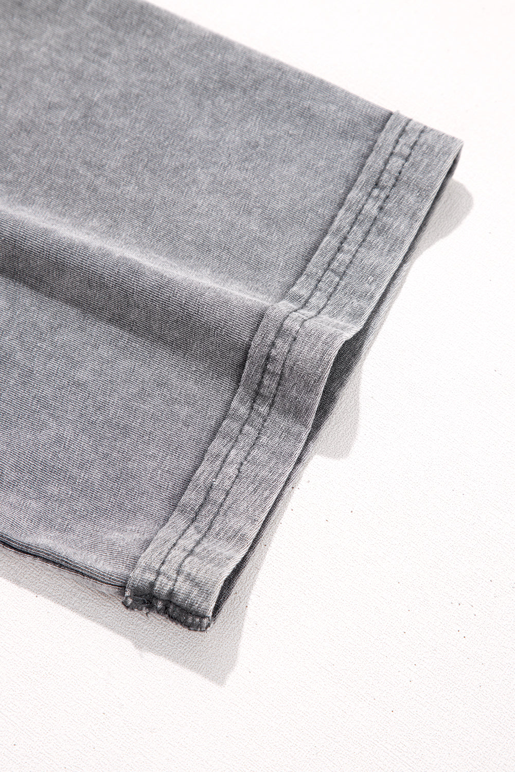 Philippine Grey Mineral Wash Half Sleeve Boyfriend Vintage T Shirt - eAura