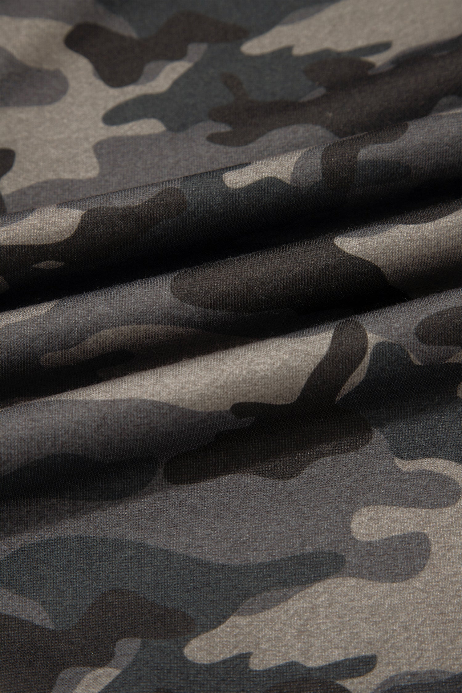 Camo Print Striped Side Panel Drawstring Joggers