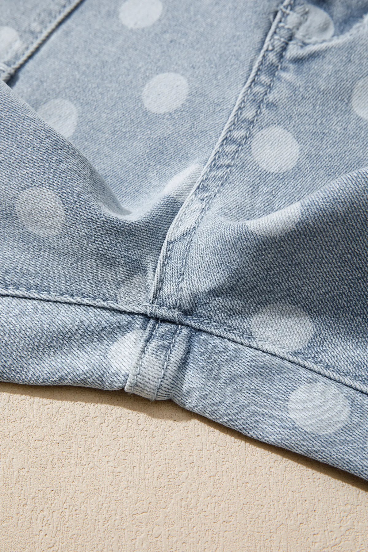 Polka Dot Casual Slim Fit Jeans – Pink