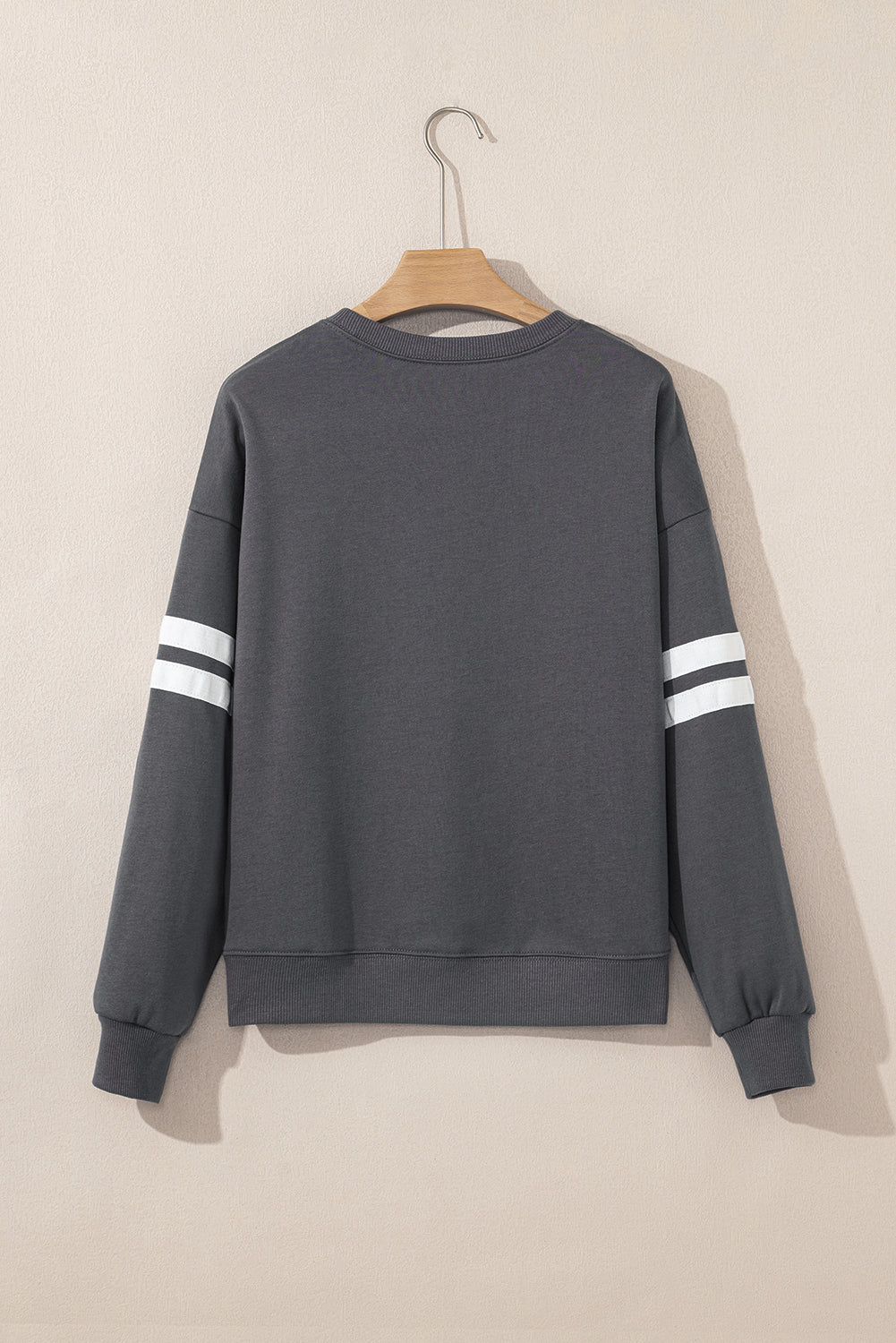 Striped Detail Drop Shoulder Oversized Sweatshirt