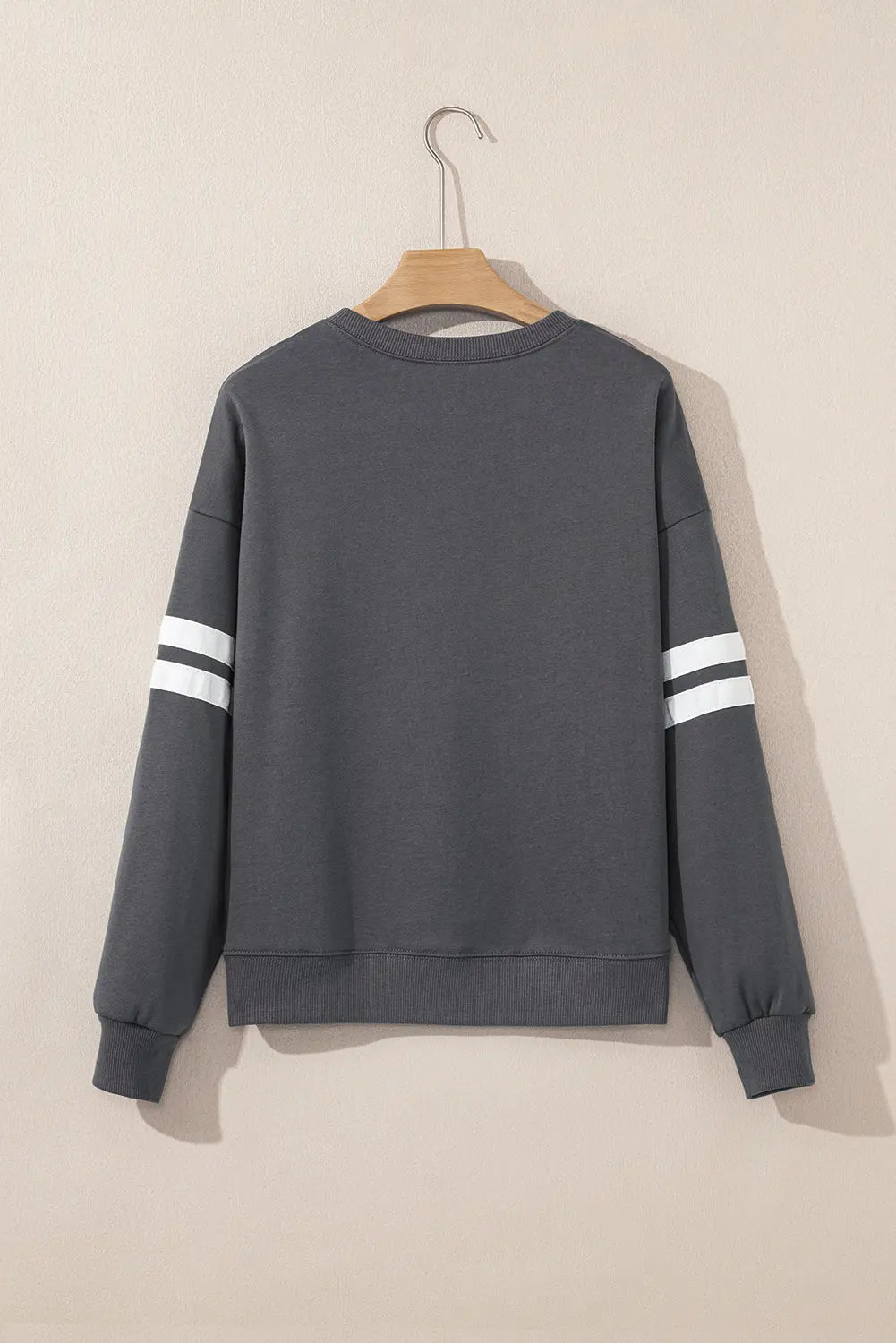 Striped Detail Drop Shoulder Oversized Sweatshirt