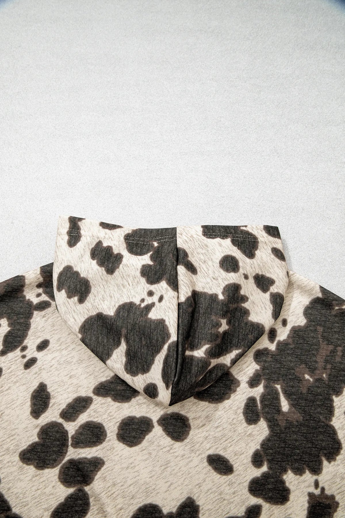 Hoodie Western Print Long Sleeve Pocket Regular Fit