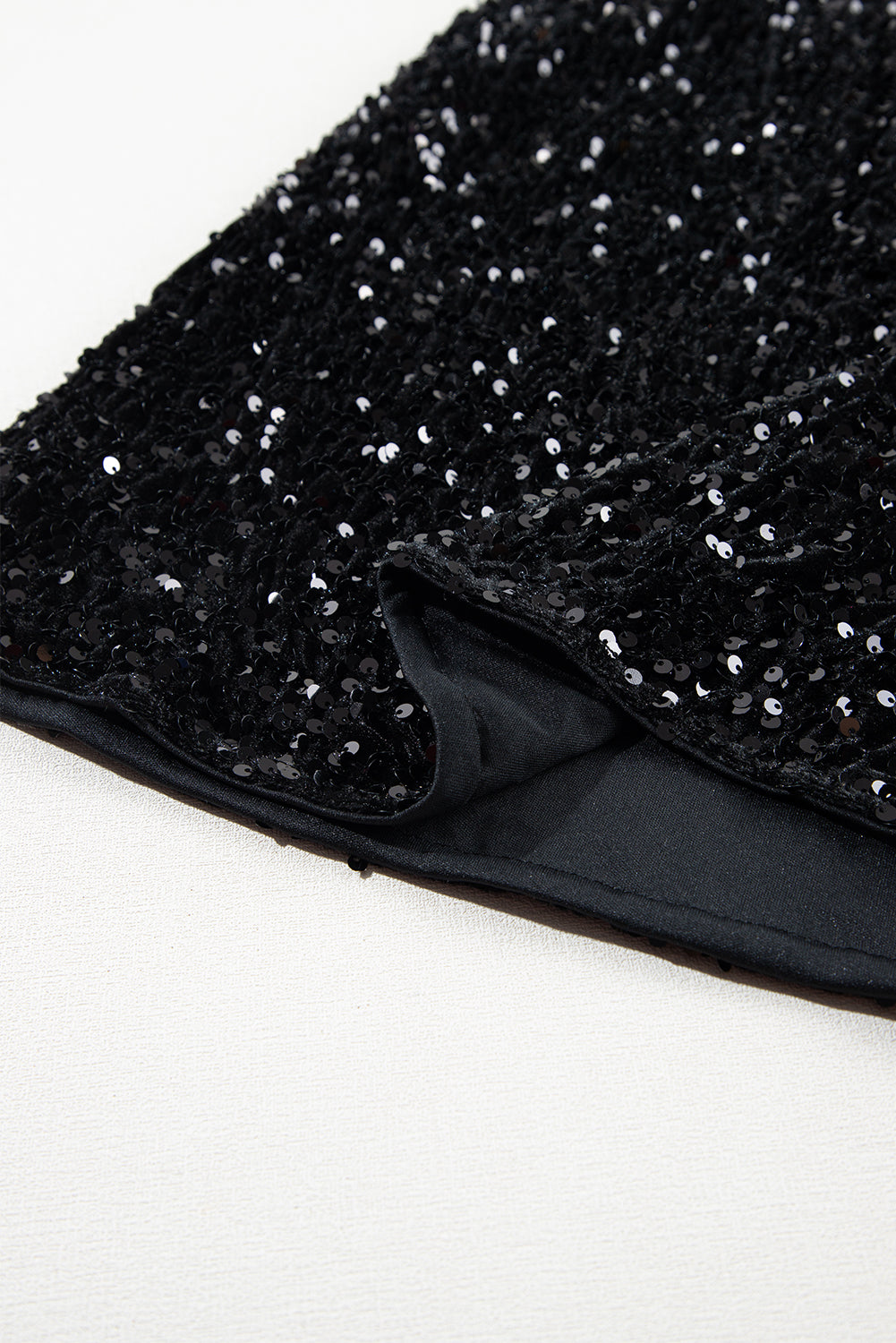 Black Sequin Bodycon Mini Skirt - eAura