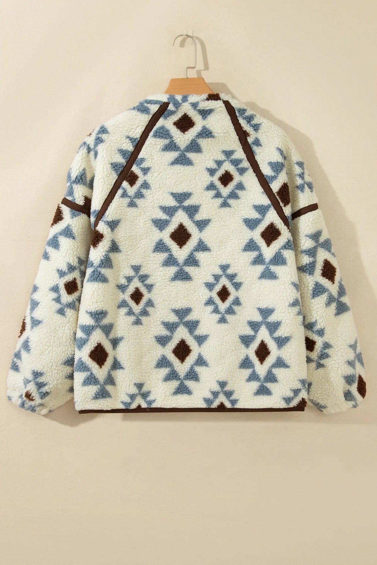 Sherpa Western-Style Long Sleeve Sweatshirt