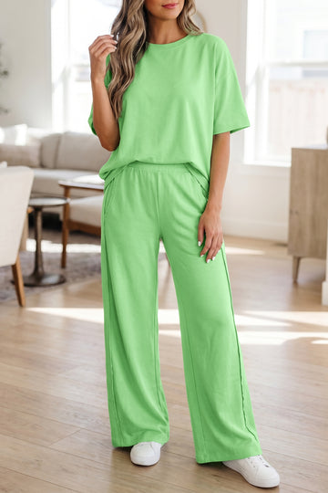 Oversized Tee Pocketed Casual Pants Co-ord Set
