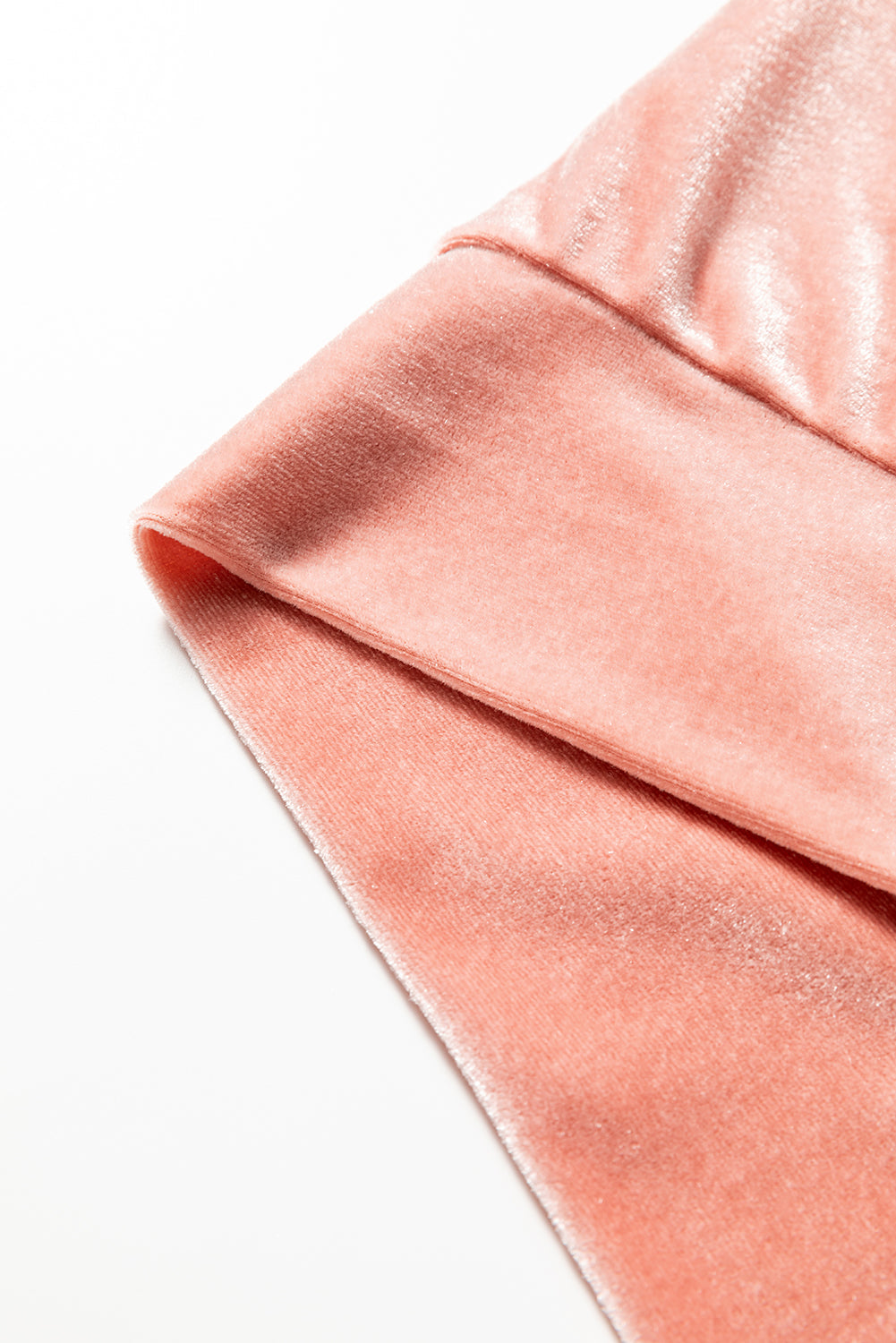 Peach Velvet Zip-up Hoodie and Wide Leg Trousers Co-ord Set eAura