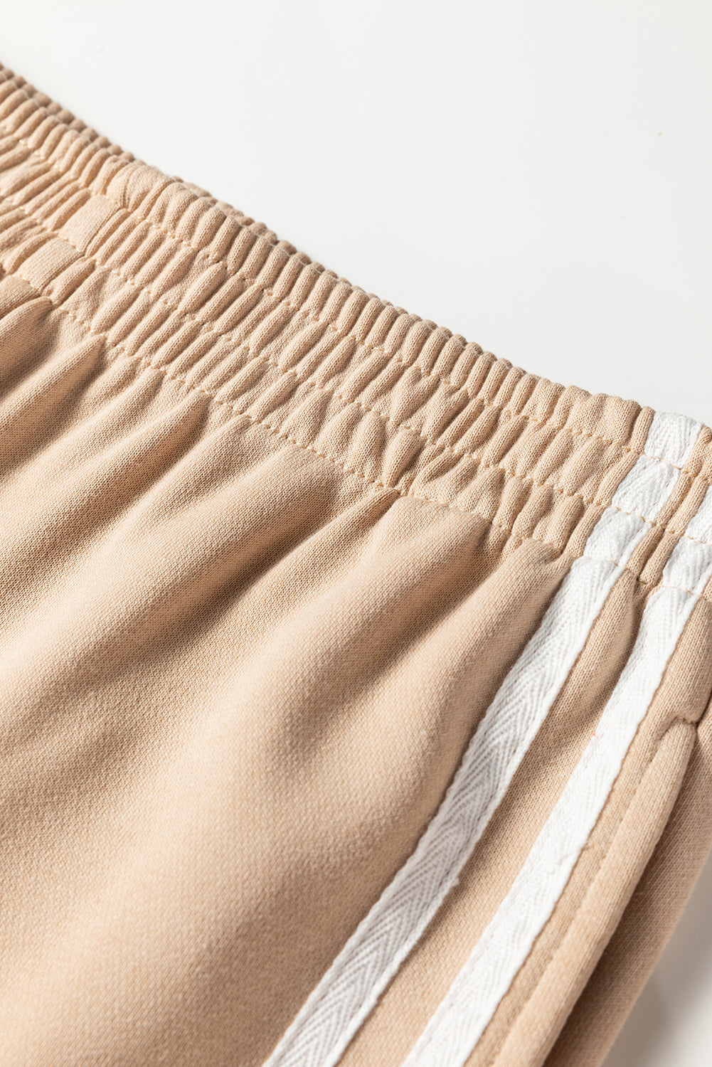 Varsity Striped Detail Crewneck Pullover Elastic Sweatpants 2pcs Co-ord eAura