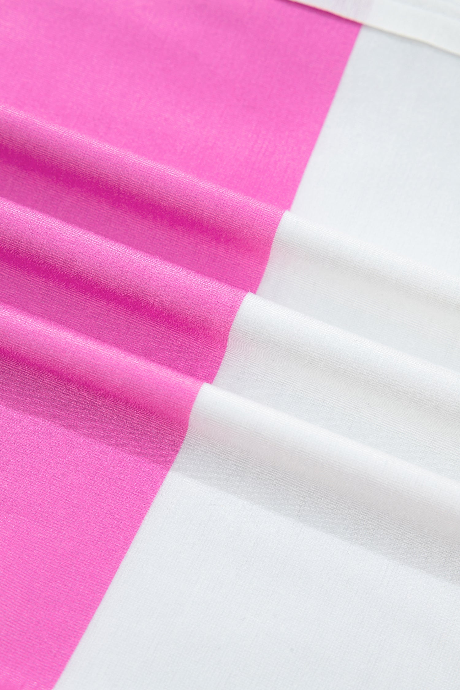Colorblock Trim Polo Tee Drawstring Mini Skort 2pcs Set – Rose Stripe