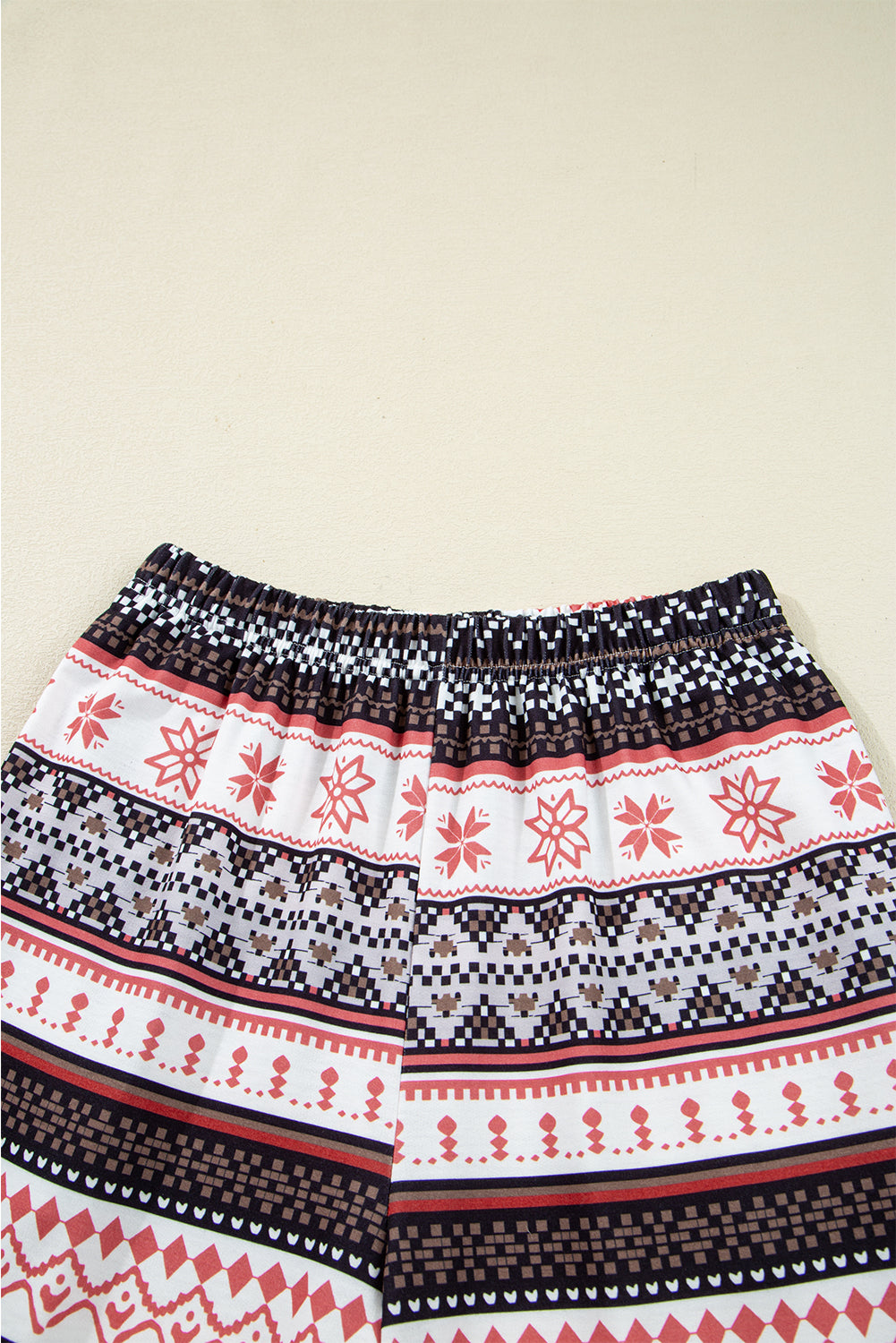 Retro Christmas Pattern Loose Pullover Pyjama Set - eAura