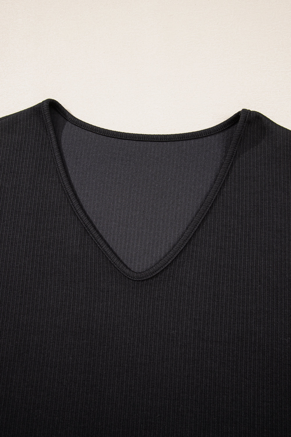 Black Flower Applique Mesh Long Sleeve V-Neck Blouse - eAura