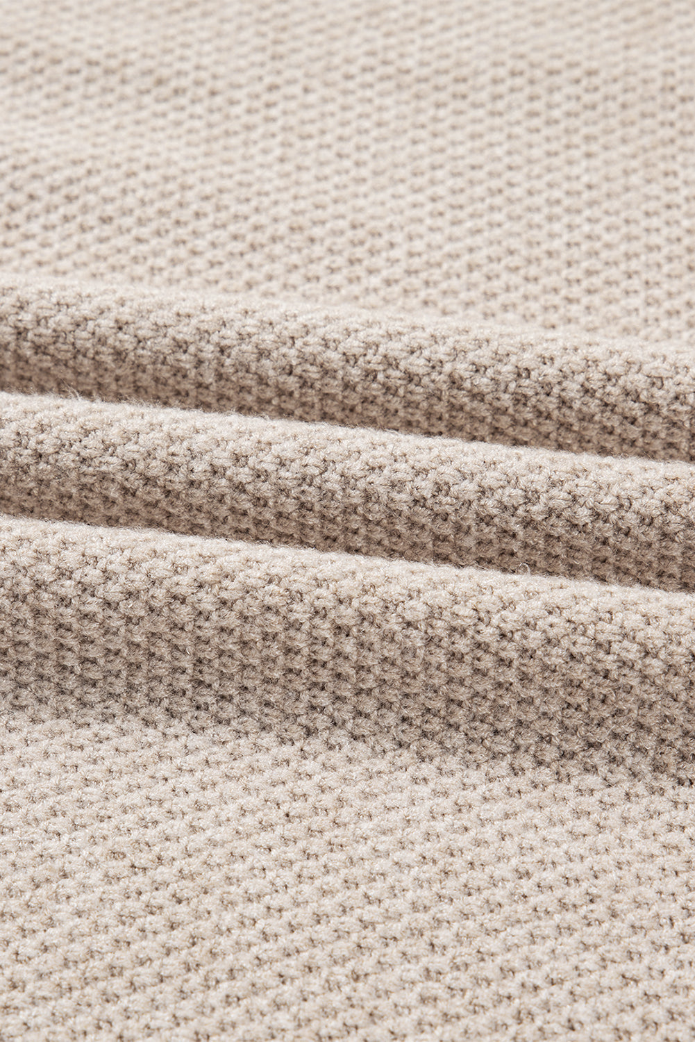 Colour Block Knit Striped Sleeve Detail Casual Sweater eAura